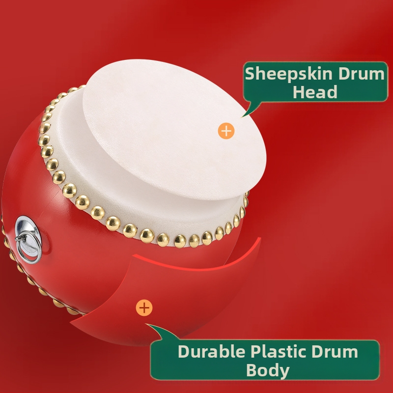 Dječji Tanggu bubanj s kožom goveđe kože i bakelitnim tijelom – interaktivna udarna igračka za djecu 4–6 godina, potiče koordinaciju ruka-oko.