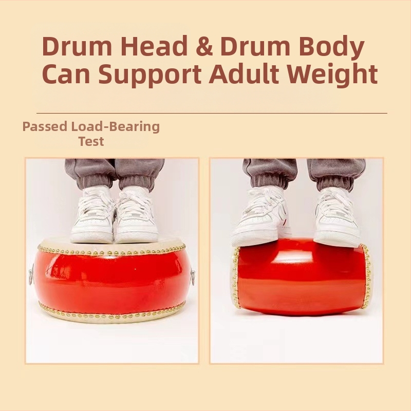 Dječji Tanggu bubanj s kožom goveđe kože i bakelitnim tijelom – interaktivna udarna igračka za djecu 4–6 godina, potiče koordinaciju ruka-oko.