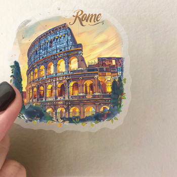 Στικέρ για κάρτες ταχυδρομείου με θέμα τα ταξίδια, PET υλικό, 50 τεμάχια, εκτυπωμένο λογότυπο, μάρκα Whale Orange