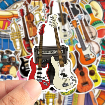 Стикери за музикални инструменти от Hexing; материал: стикер; модел: профилиран; тип: каросерийни стикери; монтаж: лепене