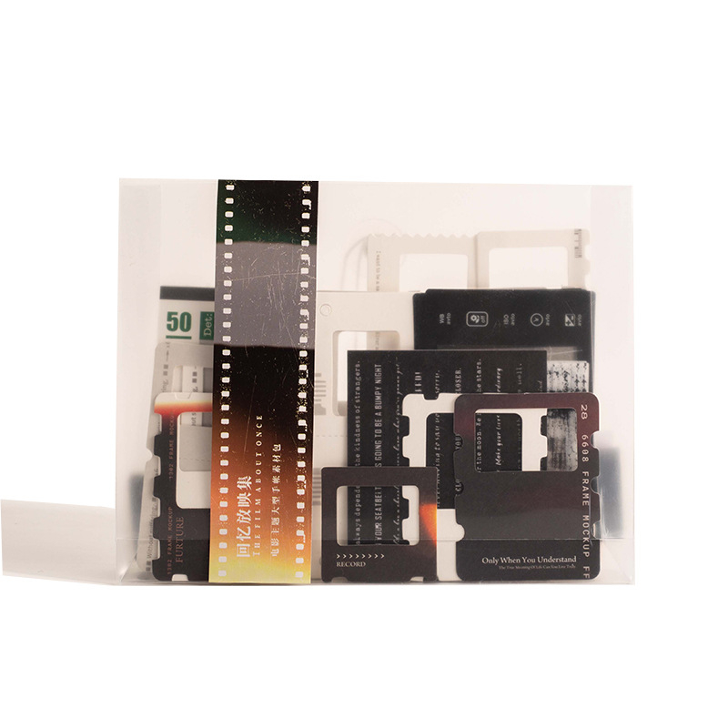 Kit de scrapbooking cu temă de film de la Moking Travel/Mojing – Colaj de amintiri pentru jurnal, formă extraterestru, lipire interzisă, fără autorizare IP