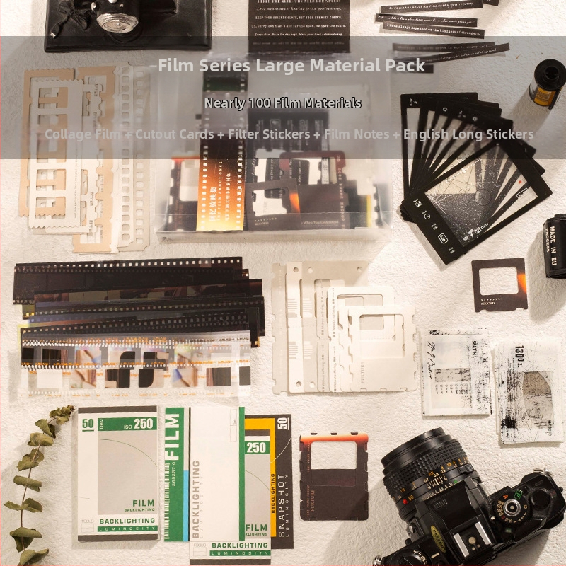 Kit de scrapbooking cu temă de film de la Moking Travel/Mojing – Colaj de amintiri pentru jurnal, formă extraterestru, lipire interzisă, fără autorizare IP