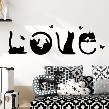 BRUP Διακοσμητικό αυτοκόλλητο τοίχου – φυτά και λουλούδια, PVC, 1 τεμάχιο, για σαλόνι, υπνοδωμάτιο και είσοδο, φρέσκος επίπεδος ύφος