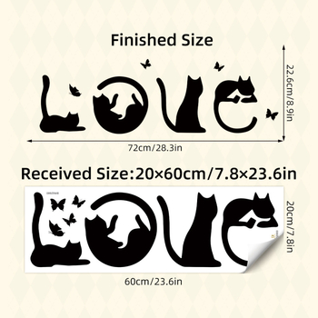 BRUP Διακοσμητικό αυτοκόλλητο τοίχου – φυτά και λουλούδια, PVC, 1 τεμάχιο, για σαλόνι, υπνοδωμάτιο και είσοδο, φρέσκος επίπεδος ύφος