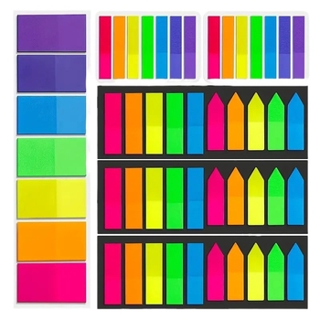 Skaitmeninio Morandi paletės skaidrus užrašų ir indeksų lipdukų rinkinys, fluorescencinės klasifikavimo etiketės, lipnios, 1020 puslapių, Prekės ženklas Kita