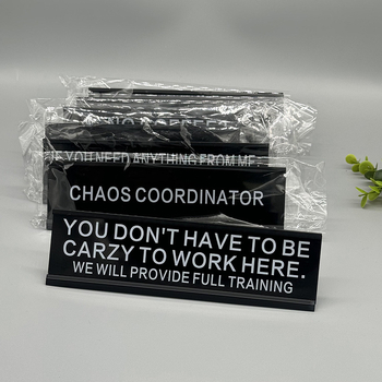 Алуминиева сплав L-образна настолна табелка за изложбен дисплей от Longxi crafts factory