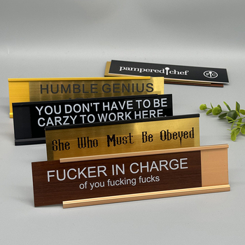 Алуминиева сплав L-образна настолна табелка за изложбен дисплей от Longxi crafts factory