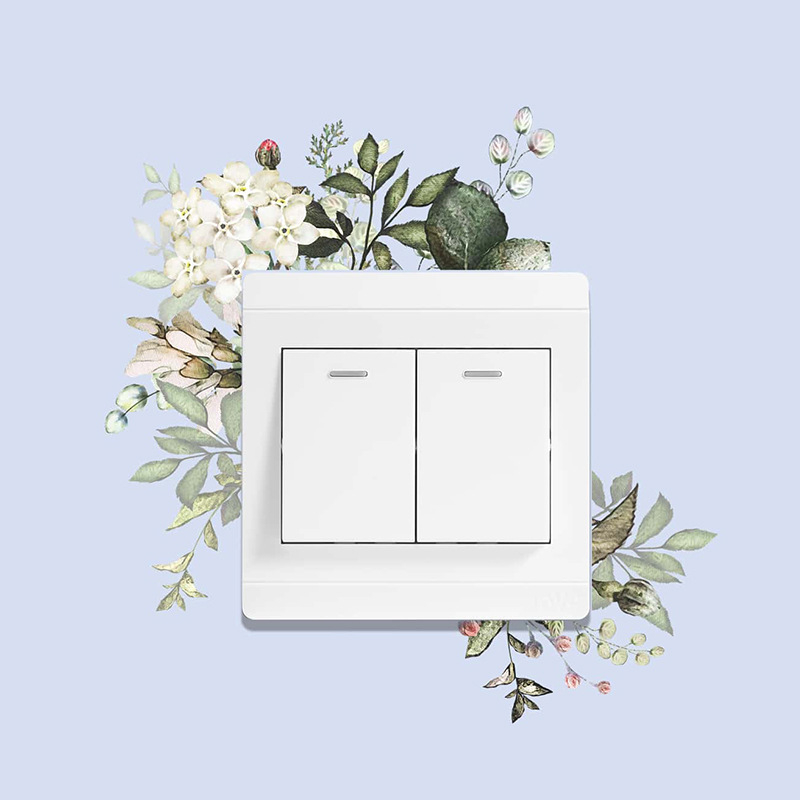 Lapų-žiedų dekoratyvinė sienų lipdukas - PVC, lipuojamas, modernus minimalistinis stilius