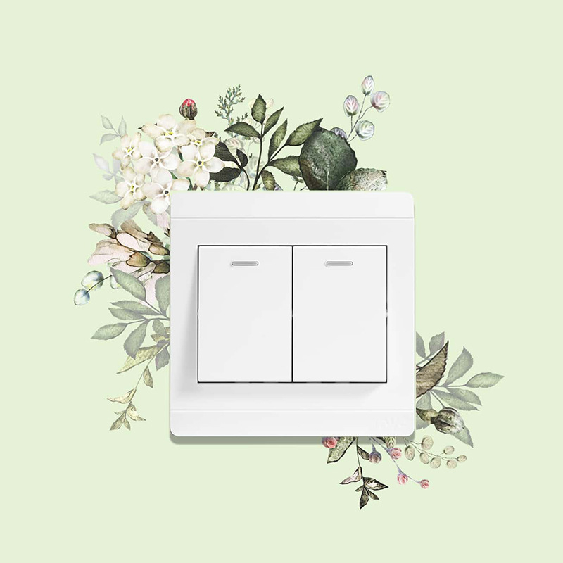 Lapų-žiedų dekoratyvinė sienų lipdukas - PVC, lipuojamas, modernus minimalistinis stilius