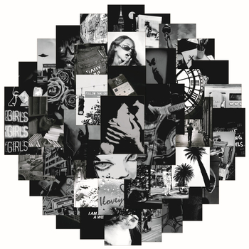 Σετ αυτοκόλλητων 50 τεμαχίων PVC, αδιάβροτα, με προσαρμοσμένη επεξεργασία, ισχυρή πρόσφυση, κατάλληλα για φορητούς υπολογιστές, κινητά τηλέφωνα και άλλες λείες επιφάνειες