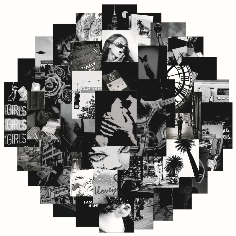 Комплект стикери 50 броя, PVC водоустойчиви, персонализирана обработка, здраво залепване, подходящи за лаптопи, мобилни устройства и други гладки повърхности