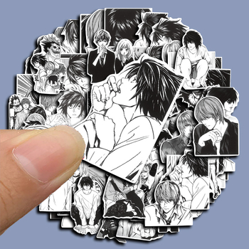 Öntapadós naptár matricák japán stílusban Light Yagami a Death Note-ból, 60 darab DIY dekoratív lapok, nyomtatott