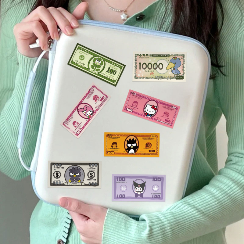 Комплект стикери с карикатурни герои – 50 дизайна, PVC самозалепващи, принтирани, подходящи за багаж, бутилка за вода, чаша, хладилник и каска