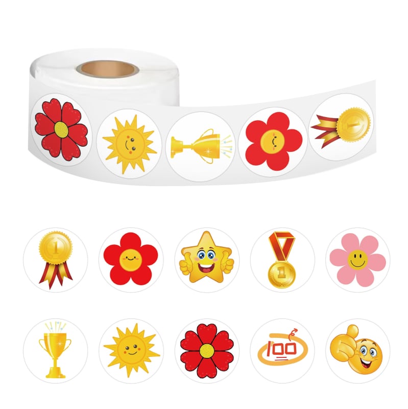 Rolna naljepnica za dječje nagrade s crtanim likovima, samoljepljiva, HD ispis, japanski stil, 10 ciklusa
