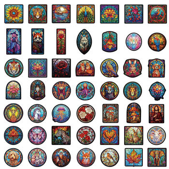 Σετ αυτοκόλλητων: ρετρό γραφικά αυτοκόλλητα σε στυλ καρτούν (PVC αυτοκόλλητο υλικό; κατασκευή: αυτοκόλλητο; χωρίς εκτυπωμένο λογότυπο)