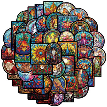 Σετ αυτοκόλλητων: ρετρό γραφικά αυτοκόλλητα σε στυλ καρτούν (PVC αυτοκόλλητο υλικό; κατασκευή: αυτοκόλλητο; χωρίς εκτυπωμένο λογότυπο)