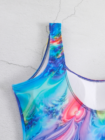 Ολόσωμο μαγιό για ενήλικες γυναίκες, σεξουαλικό μοτίβο, πολυεστέρας/σπαντεξ 82/18, με επένδυση στήθους