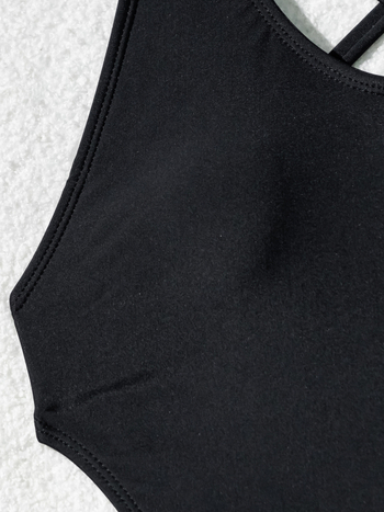 Ολόσωμο μαγιό γυναικών, χωρίς πλάτη, μονόχρωμο, νάιλον ύφασμα, επένδυση νάιλον 20%, χωρίς μανίκια