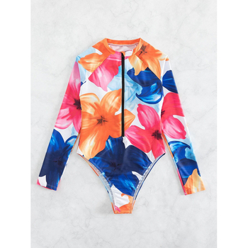 Γυναικείος ολόσωμος μαγιό – με εκτύπωση, χωρίς μανίκια, με επένδυση στήθους, ύφασμα 82% πολυεστέρας, φόδρα 85% πολυεστέρα