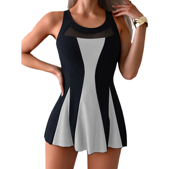 Γυναικείο ολόσωμο μαγιό με επένδυση στήθους, με υψηλή μέση, χωρίς μανίκια, γρήγορο στέγνωμα, πολυεστέρας 82/18