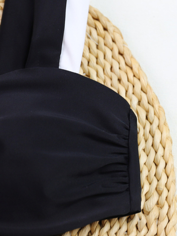 Μαγιό ολόσωμο χωρίς πλάτη, με επένδυση για το στήθος, μονόχρωμο σχέδιο, ύφασμα νάιλον/σπάντεξ, φόδρα 10% σπάντεξ