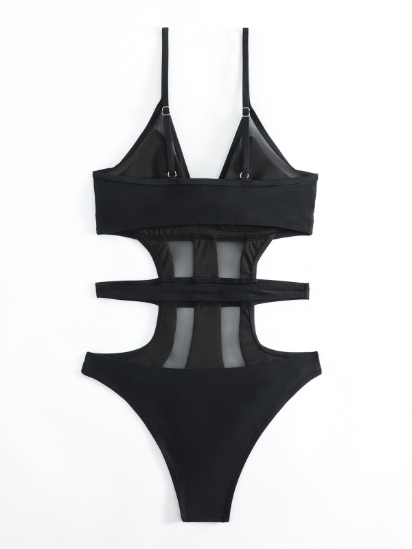 Costum de baie întreg pentru femei - design sexy, fără bretele, fără spate, cu burete pentru bust, culoare solidă, poliester cu uscare rapidă