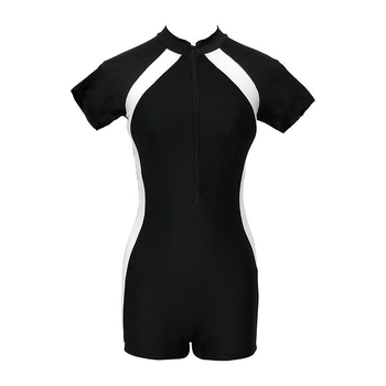 Ολόσωμο μαγιό με κοντά μανίκια, έλεγχο κοιλιάς, στηριξη με μεταλλικό πλαίσιο, ύφασμα νάιλον with Lycra επένδυση