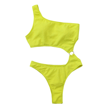 Μονόσωμο μαγιό με διακόσμηση μεταλλικό δαχτυλίδι, ανοιχτή πλάτη, χωρίς μανίκια, με επένδυση για το στήθος, χωρίς μεταλλική υποστήριξη; Πολυεστέρας 82%, βάρος 138 g