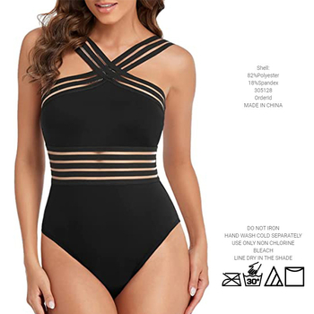 Γυναικείος ολόσωμος μαγιό, χωρίς μανίκια, χωρίς πλάτη, μονόχρωμος, με επένδυση για το στήθος