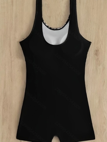 Ολόσωμο μαγιό με εκτύπωση, πολυεστερικό ύφασμα, φόδρα Lycra, χωρίς μανίκια.