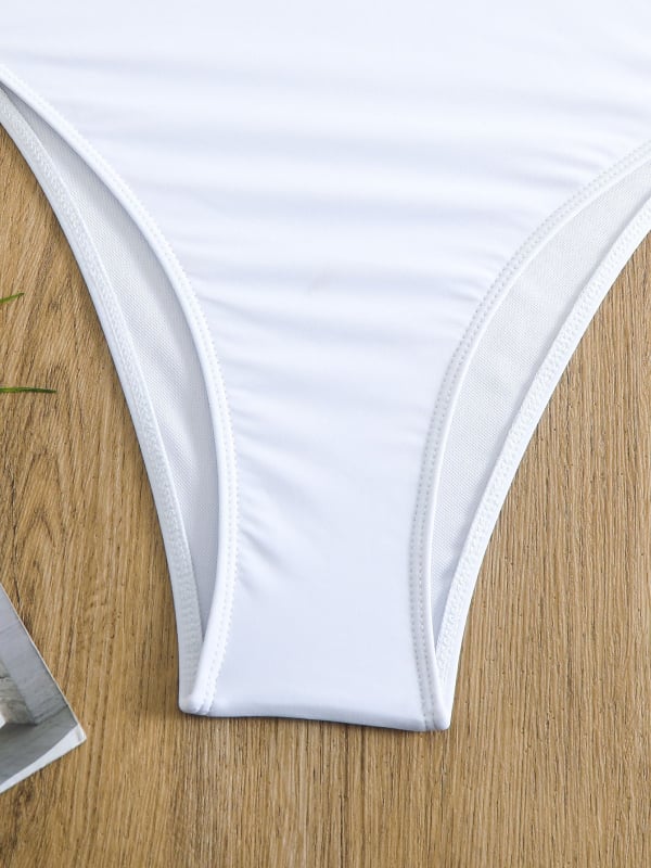 Ženski jednodijelni kupaći kostim, seksi dizajn, brzo sušeći materijal, najlon tkanina s poliesterom podstavom