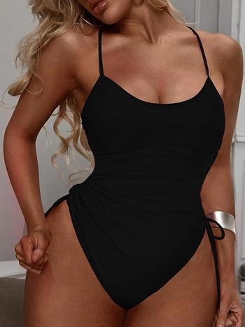 Ολόσωμο μαγιό με μακριά μανίκια — υψηλή μέση, σέξι, στενό εφαρμοστό, υψηλή ελαστικότητα; με επένδυση στήθους; ύφασμα πολυεστέρα με σπάντεξ; επένδυση πολυεστέρα