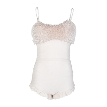 Μονόσωμος γυναικείος μαγιό, χωρίς μανίκια και χωρίς πλάτη, γρήγορο στέγνωμα, υψηλής ελαστικότητας ύφασμα από νάιλον-σπάντεξ, χρωματικά συντονισμένο μοτίβο, επένδυση πολυεστέρα.