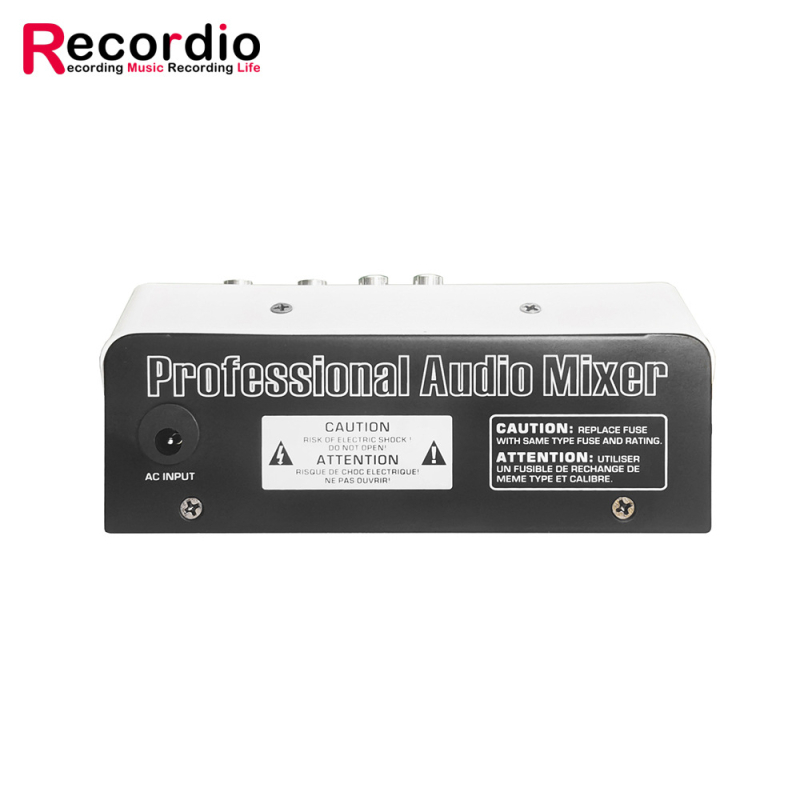 GAX-MF4 μίνι μίκτης ήχου για σκηνή και οικιακή χρήση, 4 κανάλια, ρεβέρμπ, Bluetooth, USB/MP3