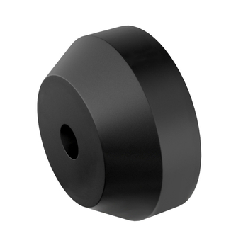 Αντάπτορας βινυλίου από τη VIEK — καθολικός εξώκεντρος πυρήνας για δίσκους με μεγάλο άνοιγμα, σταθεροποιητής 45 RPM, συσκευασμένος σε σακούλα OPP