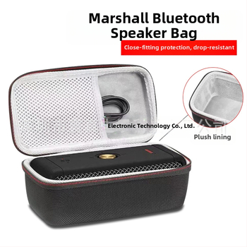 Marshall MBERTON belaidžio Bluetooth garsiakalbio apsauginė dėžutė, audinys su reljefu, atspari vandeniui, 5 kg apkrova