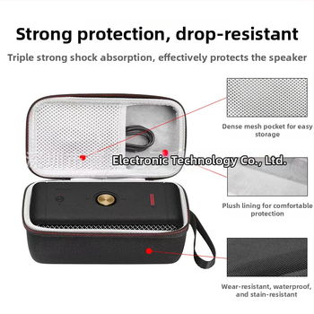 Marshall MBERTON belaidžio Bluetooth garsiakalbio apsauginė dėžutė, audinys su reljefu, atspari vandeniui, 5 kg apkrova