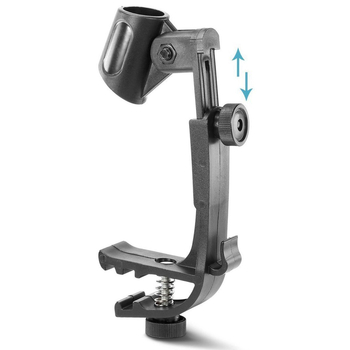 Κλιπ μικροφώνου για ντράμς με αντιδονητικό σχεδιασμό, ABS + μέταλλο, συσκευασία σε κουτί