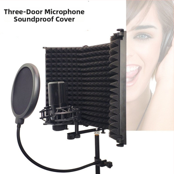 TIWASTAGE F-3 Απομονωτικό φράγμα μικροφώνου με τρεις θύρες για ηχογράφηση ακουστικού βιβλίου