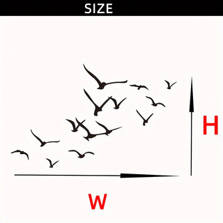 Decor mural metalic cu siluetă de pasăre, siluetă cu mai multe păsări pentru casă, birou și hotel; ambalaj din carton; cadou potrivit pentru nuntă și ziua de naștere