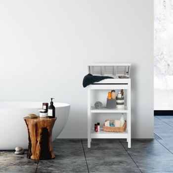 3‑επιπέδων κινητός αποθηκευτικός ράφι από ανοξείδωτο ατσάλι για κουζίνα και μπάνιο – εγκατάσταση χωρίς εργαλεία, ανθεκτικό στη σκόνη και στην υγρασία, καρότσι δαπέδου