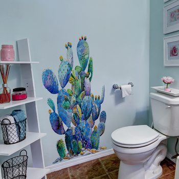 Sienos lipdukas su augalais ir gėlėmis, PVC, 1 vnt, tinkamas svetainei, miegamajam, studijai, balkonui ir įėjimo zonai, modernus minimalistinis plokščias dizainas