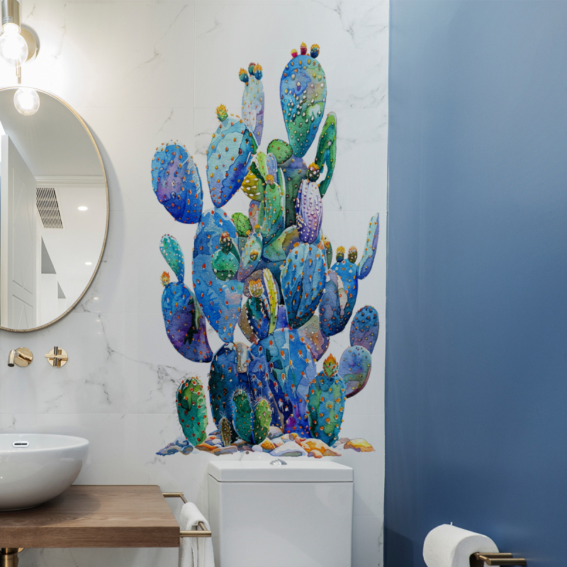 Sienos lipdukas su augalais ir gėlėmis, PVC, 1 vnt, tinkamas svetainei, miegamajam, studijai, balkonui ir įėjimo zonai, modernus minimalistinis plokščias dizainas