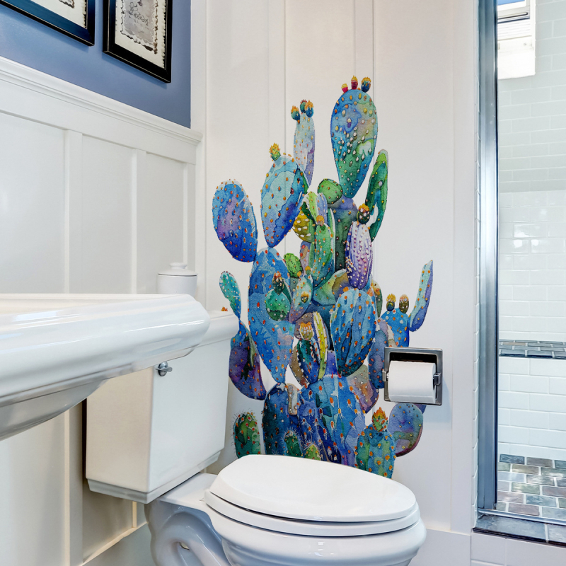 Sienos lipdukas su augalais ir gėlėmis, PVC, 1 vnt, tinkamas svetainei, miegamajam, studijai, balkonui ir įėjimo zonai, modernus minimalistinis plokščias dizainas