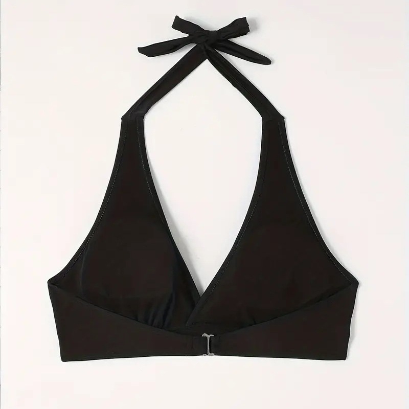 Női ujjatlan fürdőruha felső - mellpárna, nyitott hátsó rész, 82% poliészter, poliészter bélés