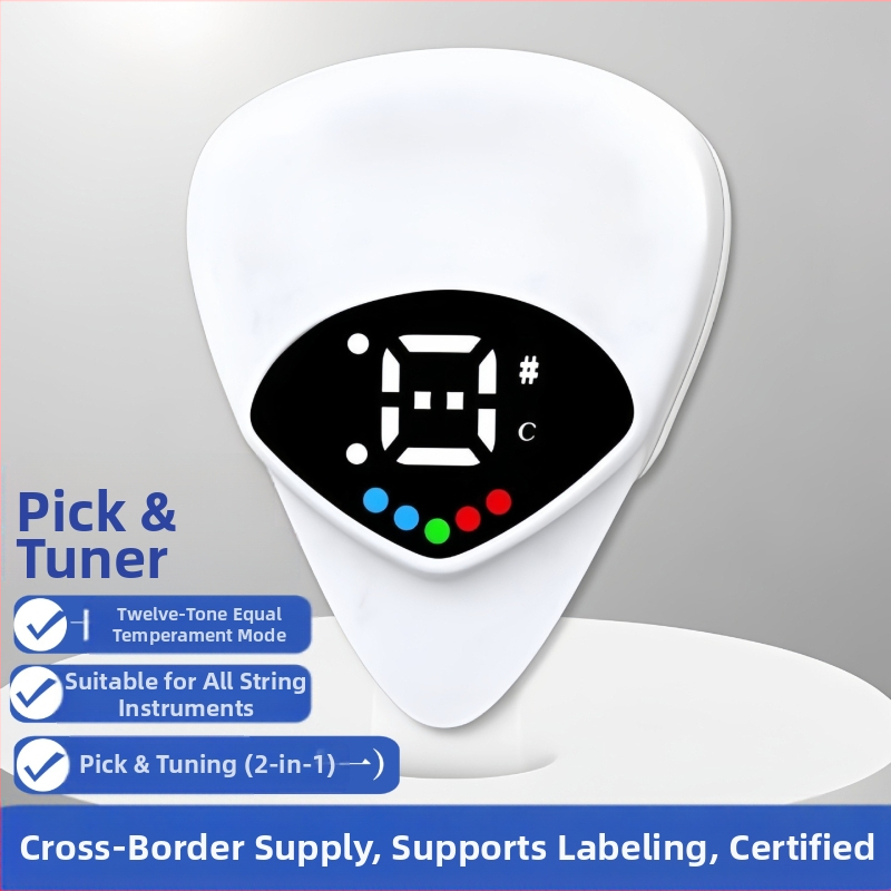 Tuner na gitaru, model LGL-PT-01; konštrukcia ABS+kov; značka JK; kompatibilný so západnými strunnými nástrojmi; balené v papierovej krabici