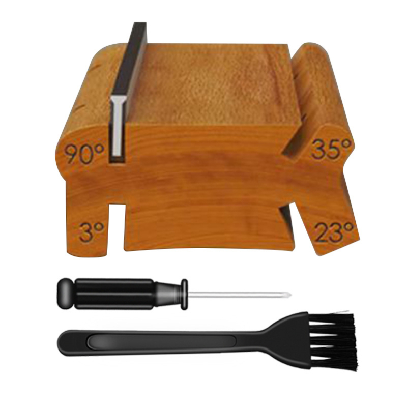 3-in-1 ģitāras fails ar 3/23/35° galiem malām: malu veidošanai, noapaļošanai un grūbu novēršanai; materiāls: augstas oglekļa tērauds + koks