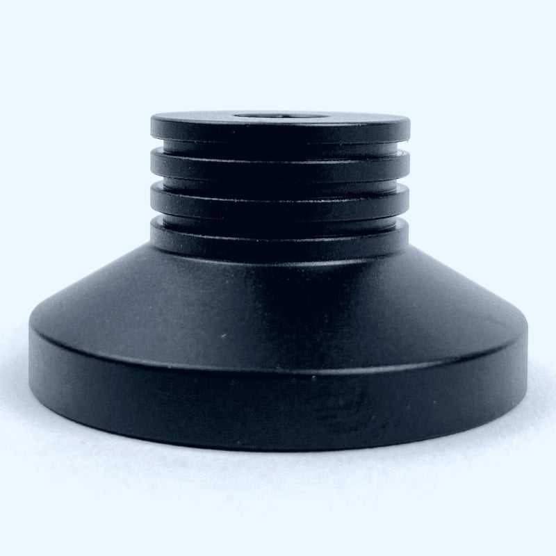 Shake CB-14 Αλουμινένιος προσαρμογέας δίσκου για LP βινύλιο, 7 ιντσών, 45 RPM, με απορροφητή κραδασμών σταθεροποιητή