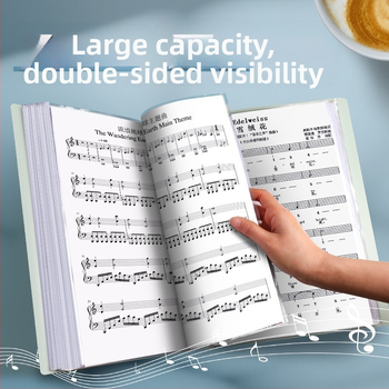 Φάκελος παρτιτούρων Deli με διαφανείς εισαγωγές, μοντέλα 72493/72475/72552/72494/72476/72553/72495, 30/40/60 σελίδες, πάχος 18, υλικό: χαρτί