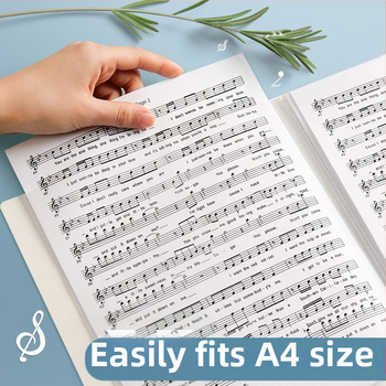 Φάκελος παρτιτούρων Deli με διαφανείς εισαγωγές, μοντέλα 72493/72475/72552/72494/72476/72553/72495, 30/40/60 σελίδες, πάχος 18, υλικό: χαρτί